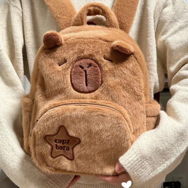 Capybara Plush Backpack