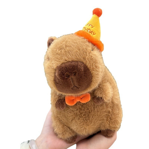 Birthday Hat Capabala Cute Capybara Plush Toy